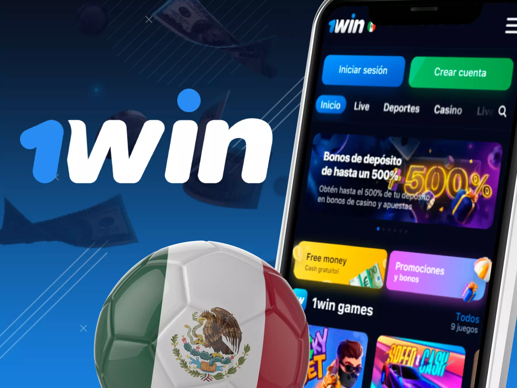 Plataforma de juegos 1win Mexico
